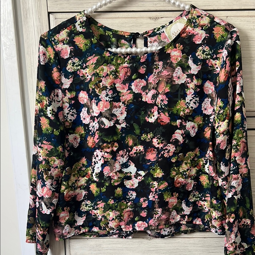 Floral Long Sleeve Women's Top